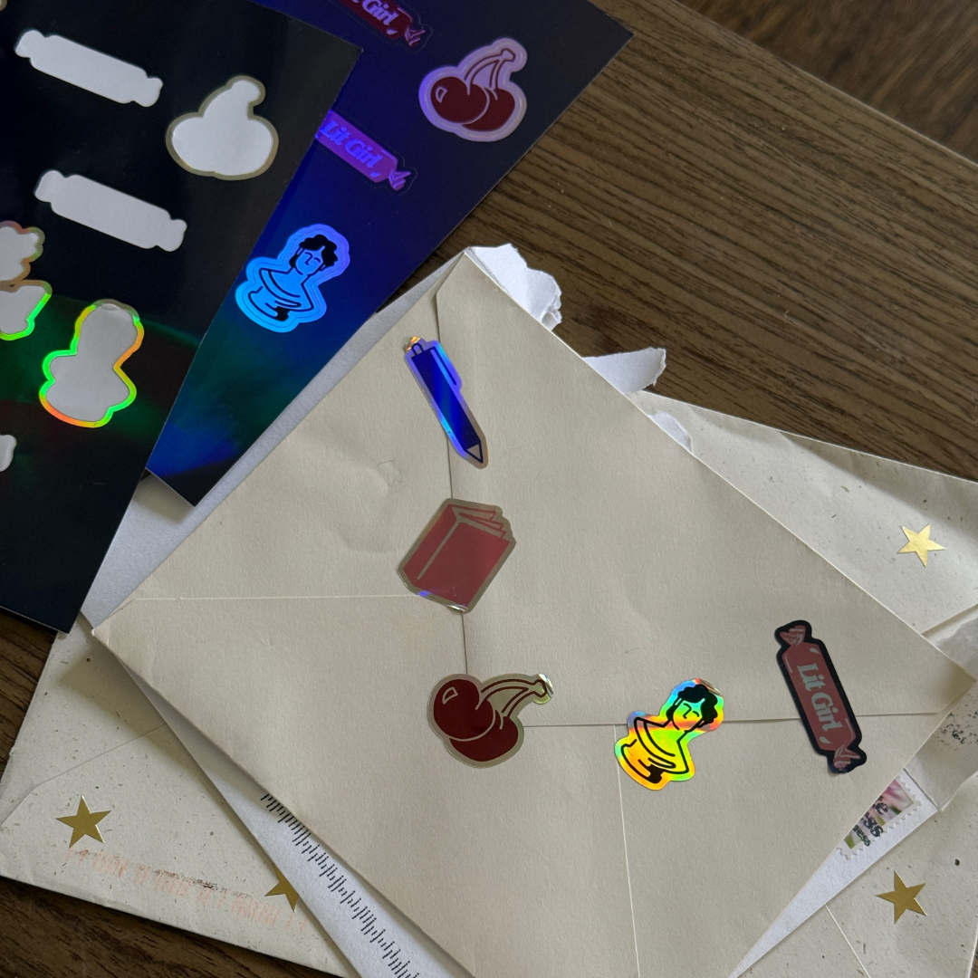 Lit Girl Sticker Sheet