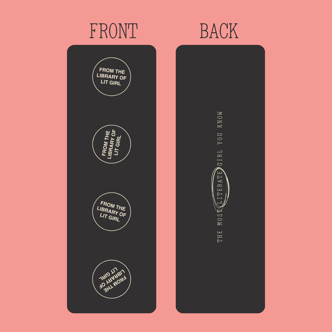 From The Library of Lit Girl Bookmark