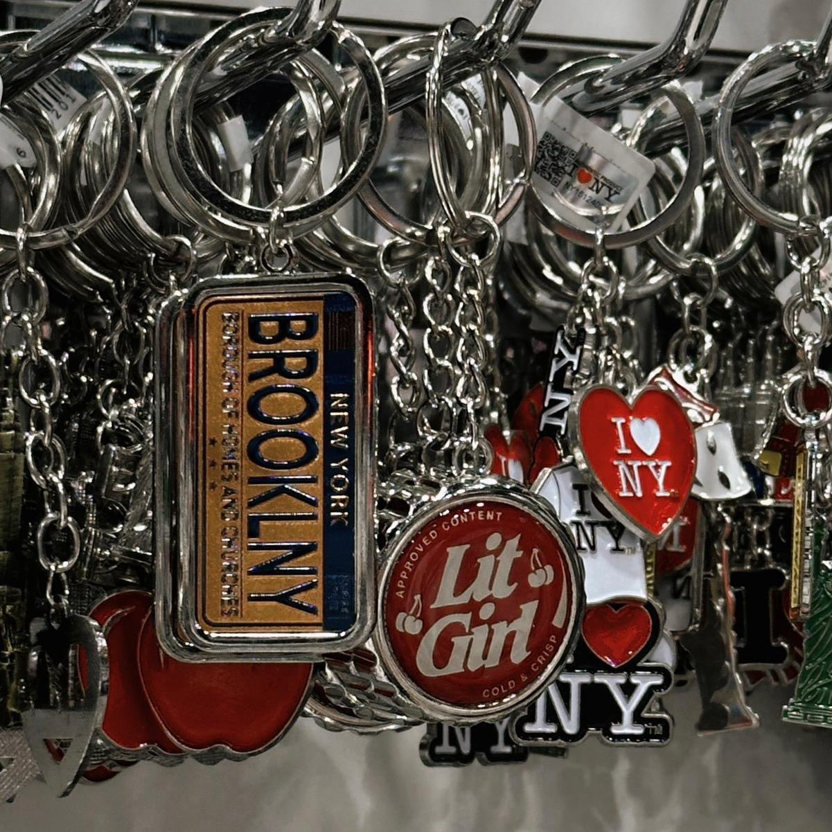 Lit Girl Bottle Cap Opener Keychain