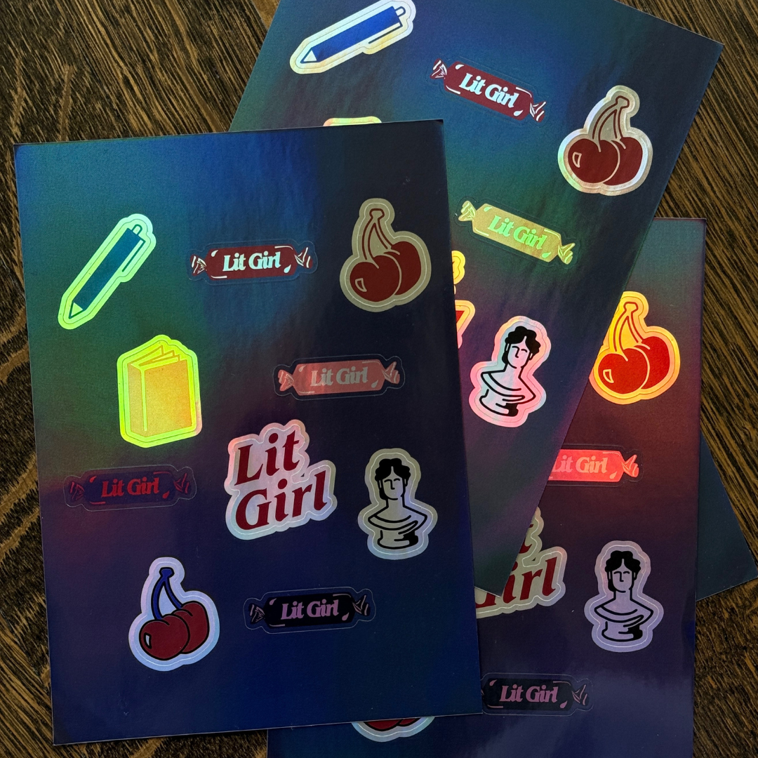 Lit Girl Sticker Sheet